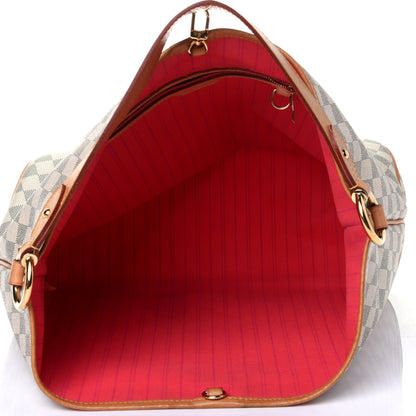 Louis Vuitton Damier Azur Delightful MM Pink 5 of 10