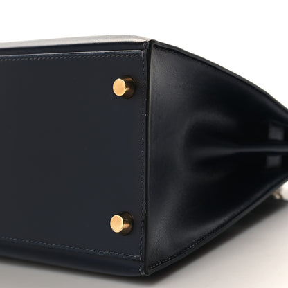 Hermes Box Kelly Sellier 28 Bleu Marine 10 of 18