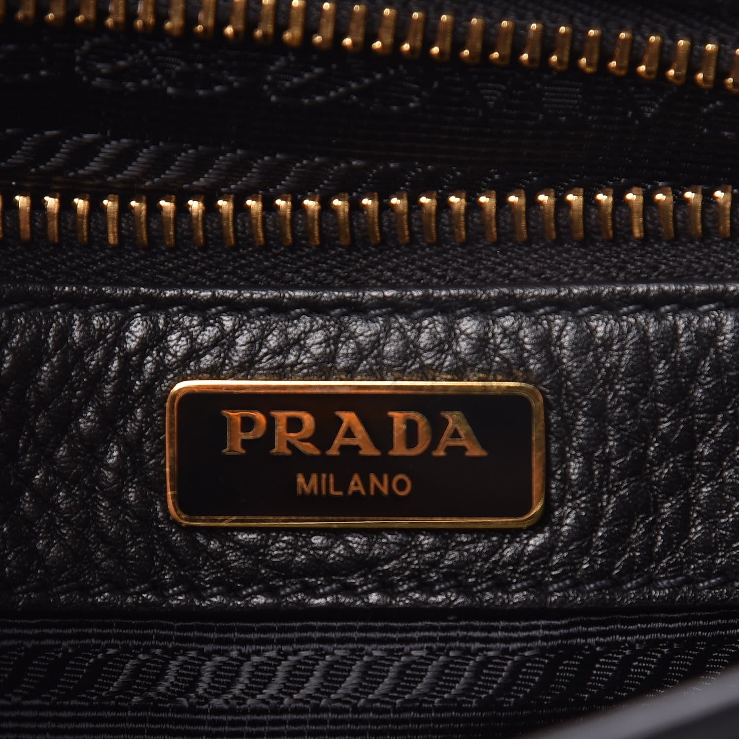 Prada Vitello Daino Double Buckle Messenger Bag Black 6 of 14