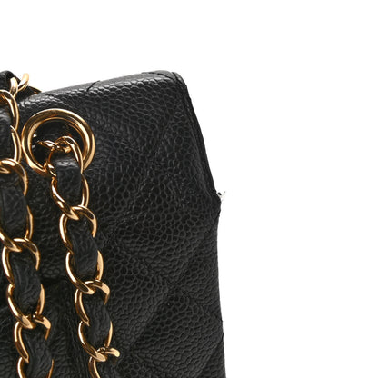 Chanel Caviar Quilted Medium Double Flap Black 14 of 15
