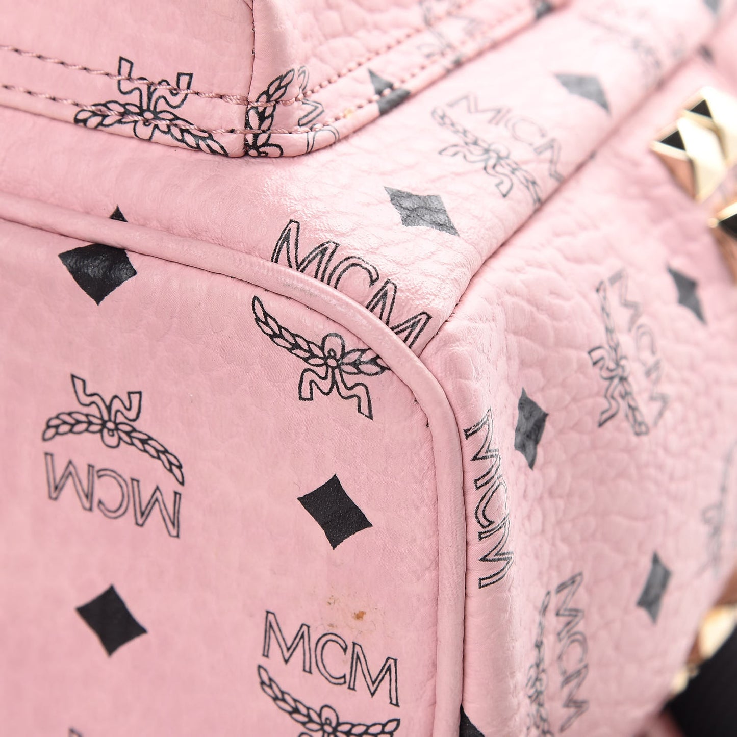 Visetos Small Side Stud Stark Backpack Pink