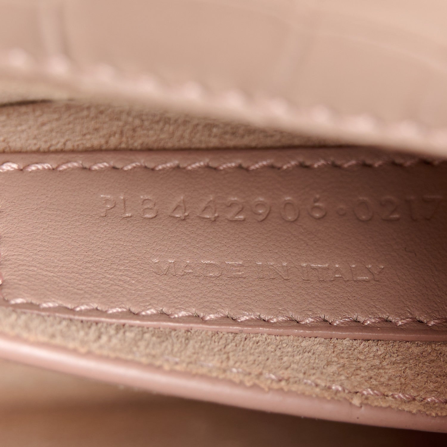 Saint Laurent Calfskin Crocodile Embossed Medium Monogram Sunset Marble Pink 7 of 11