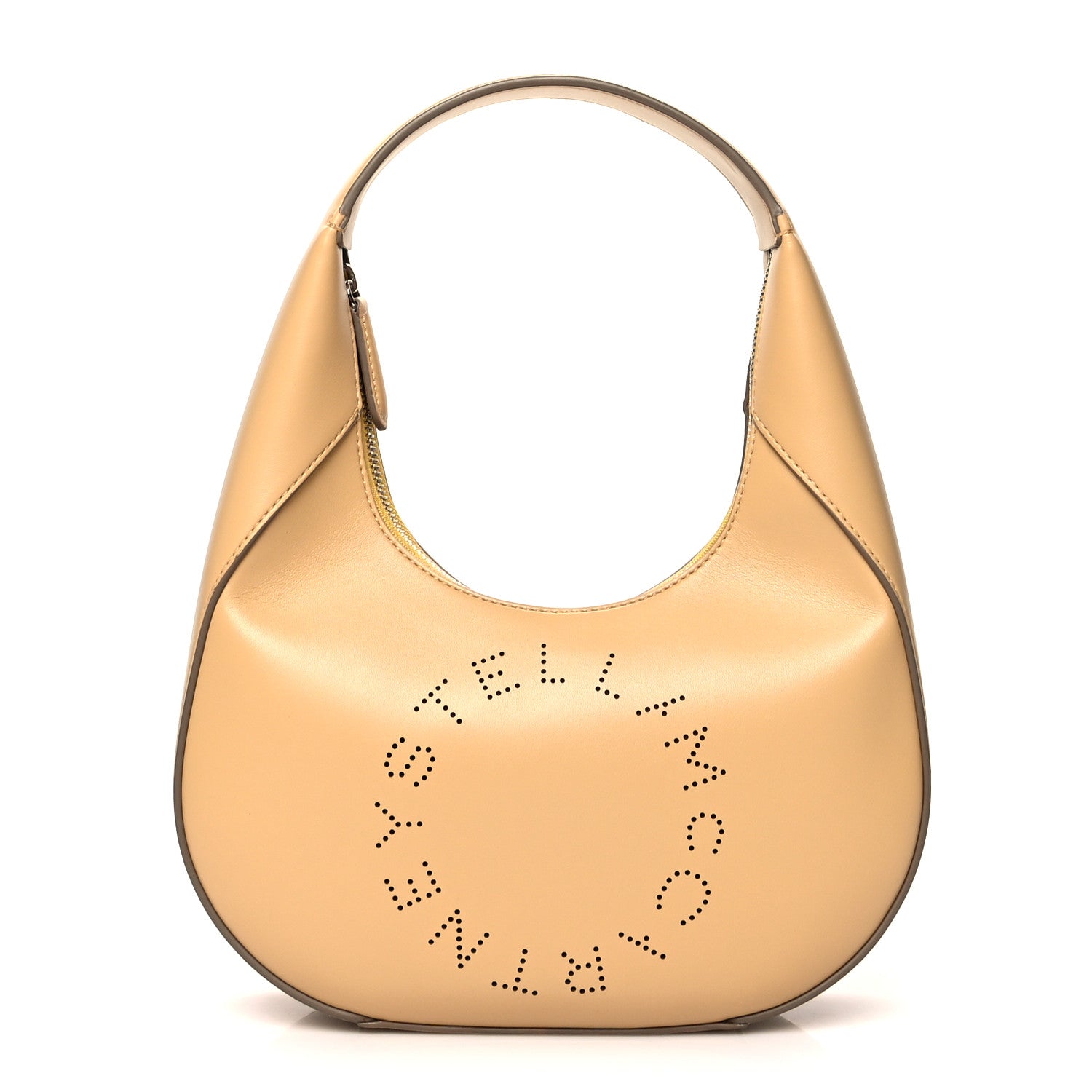 Stella McCartney Eco Alter Nappa Perforated Logo Small Hobo Natural 1 of 10