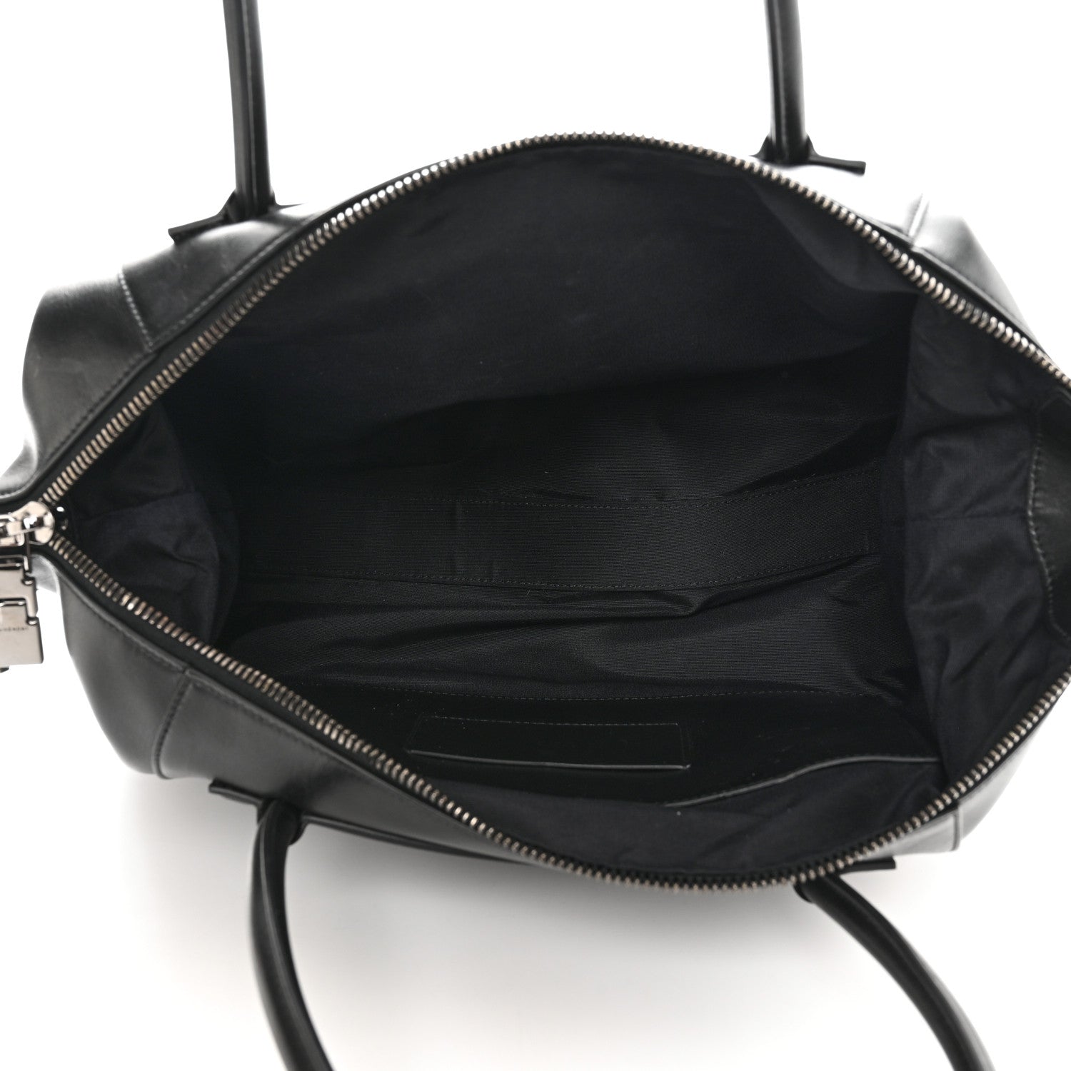 Givenchy Smooth Calfskin Medium Antigona Lock Duffle Bag Black 5 of 10