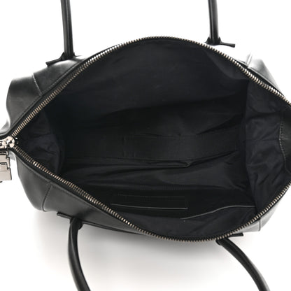 Givenchy Smooth Calfskin Medium Antigona Lock Duffle Bag Black 5 of 10