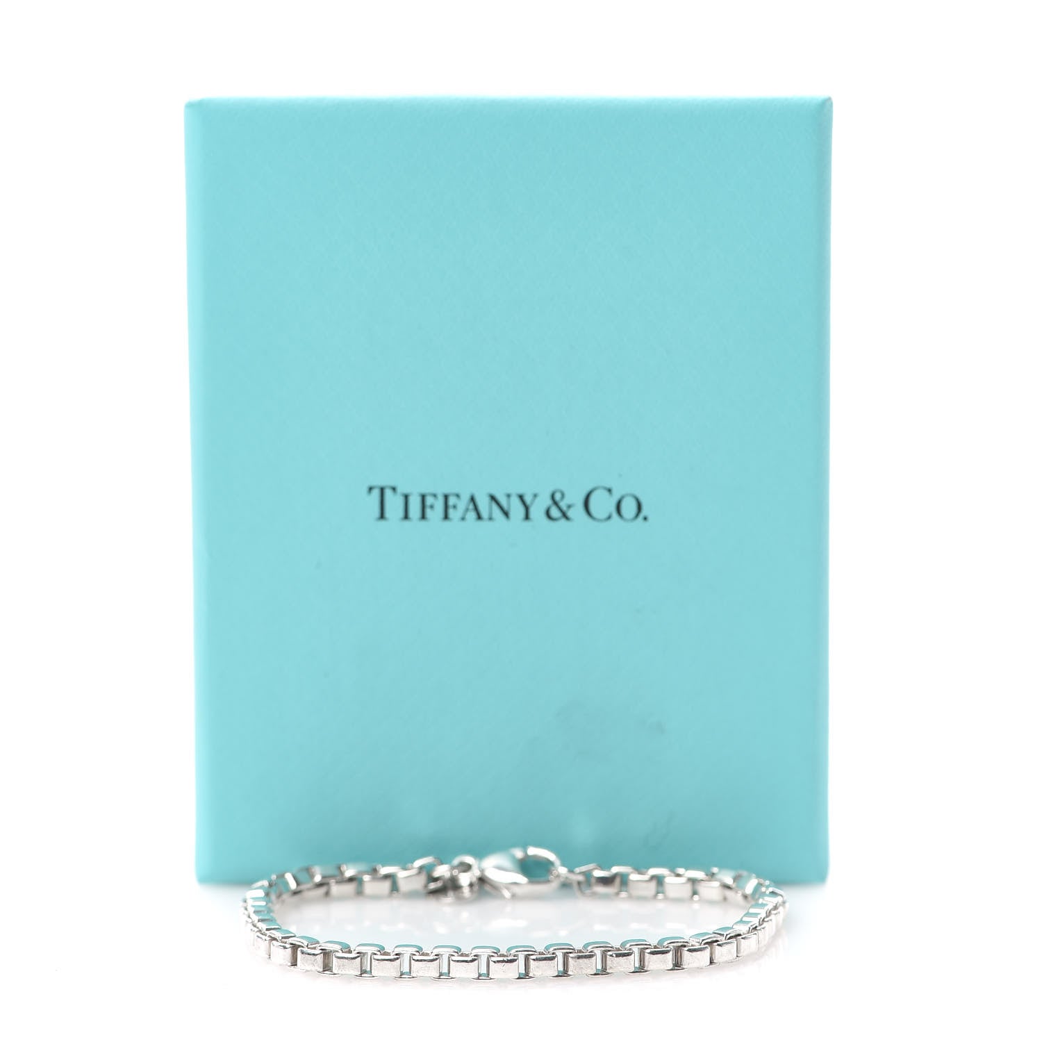 Tiffany Sterling Silver 4mm Venetian Link Bracelet 7 of 7