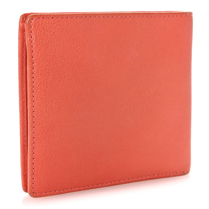 Chanel Goatskin Camellia Bi-Fold Wallet Coral 3 of 9
