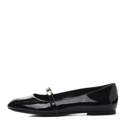 Louis Vuitton Patent Uniformes Ballet Flats 37.5 Black 1 of 10