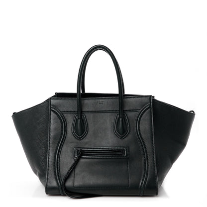 Celine Smooth Calfskin Medium Phantom Luggage Black 1 of 20