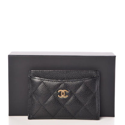 Chanel Caviar Quilted Card Holder Black 9 of 9