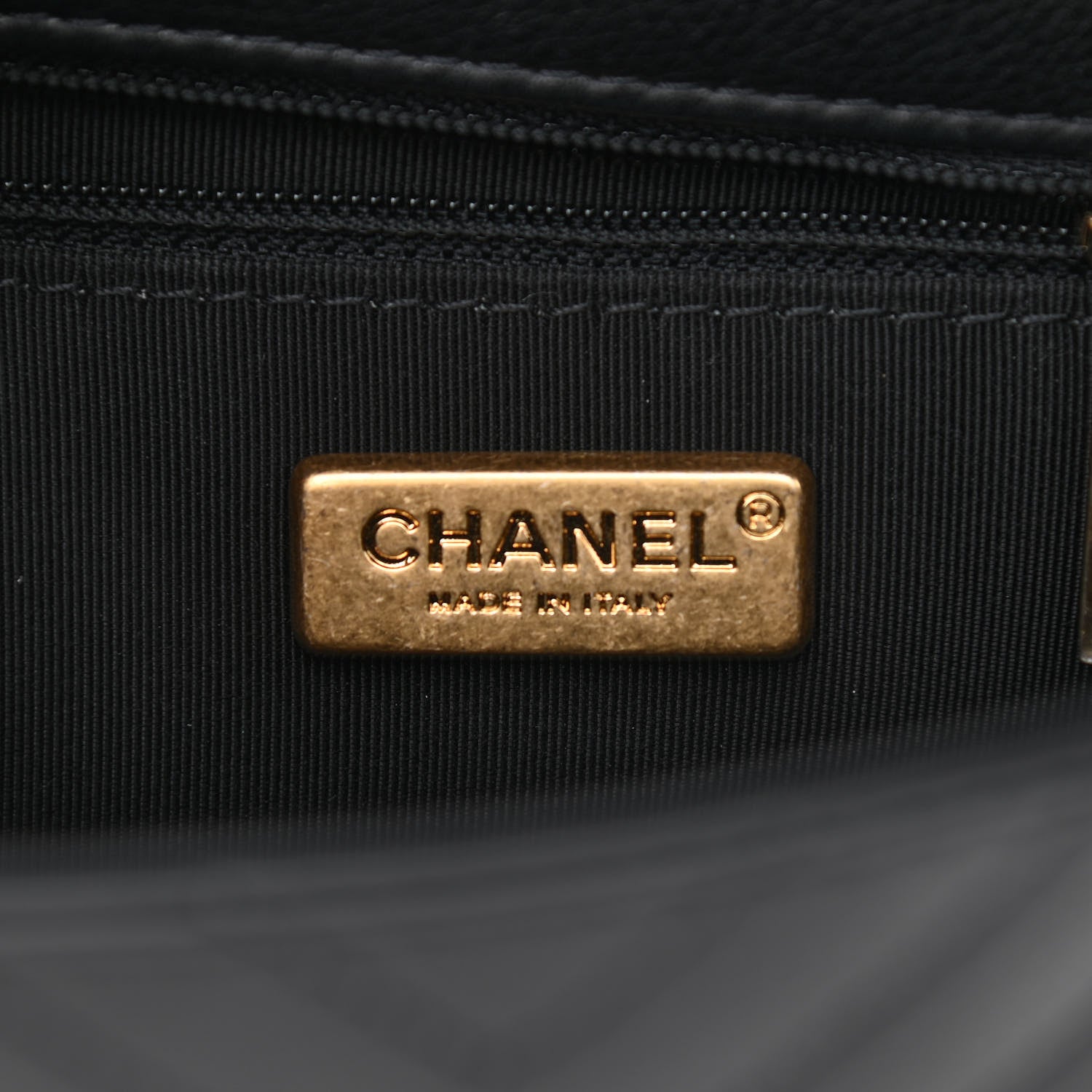 Chanel Calfskin Chevron Quilted Mini Rock The Corner Flap Black 6 of 10