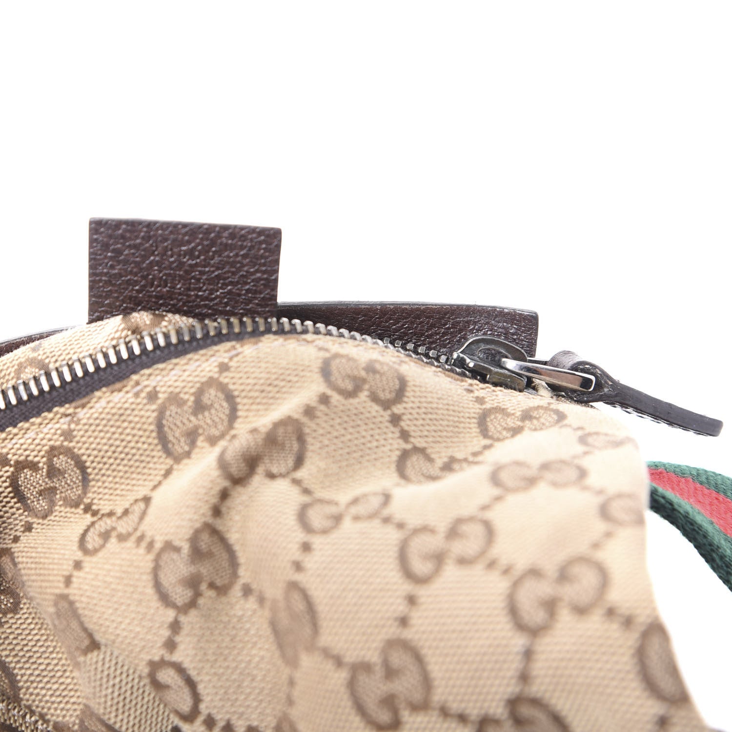 Gucci GG Monogram Double Pocket Belt Bag Dark Brown 11 of 12