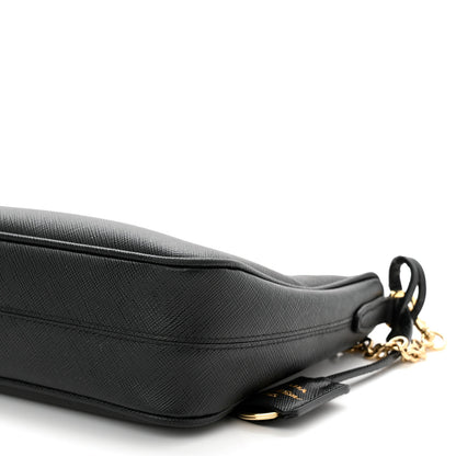 Prada Saffiano Lux Re-Edition 2005 Shoulder Bag Black 9 of 9