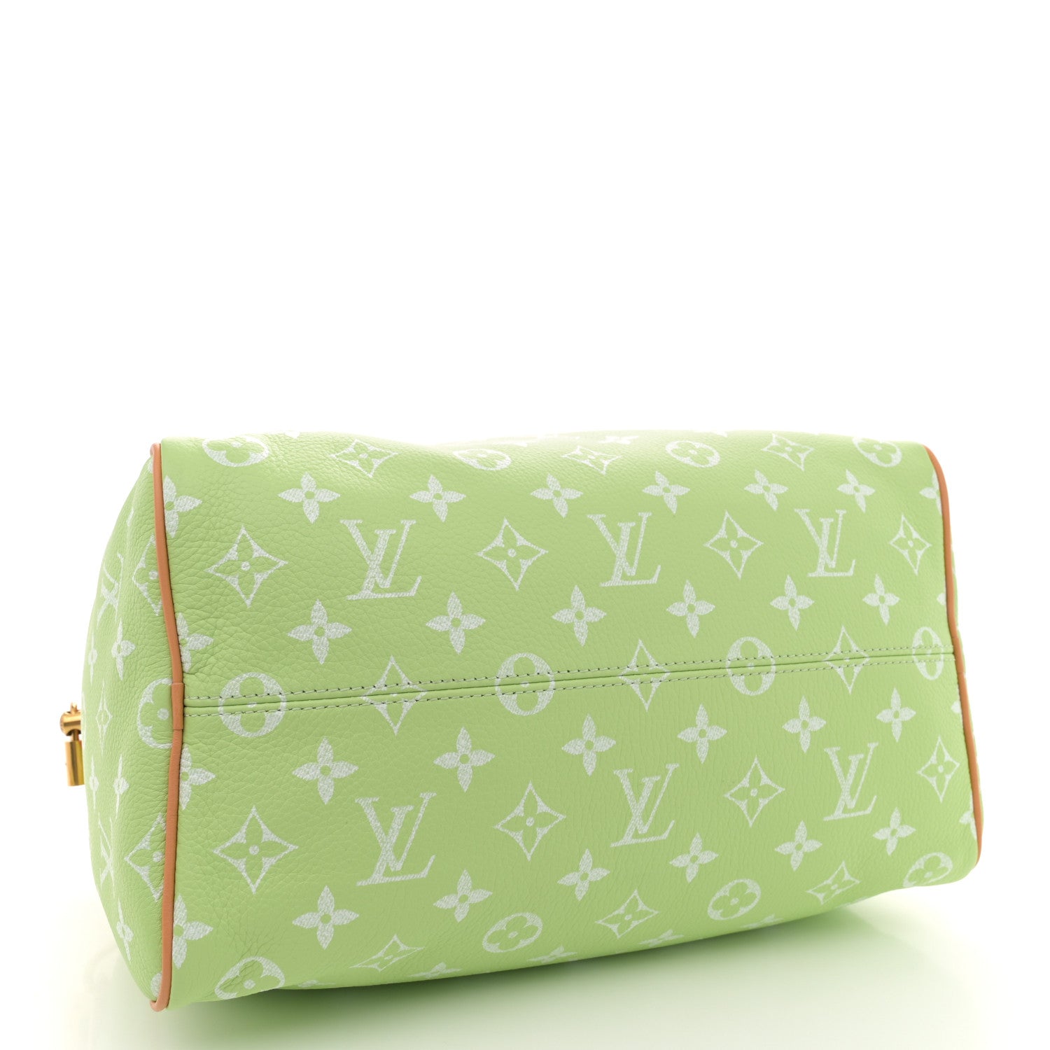 Louis Vuitton Calfskin Monogram Speedy P9 Bandouliere 30 Frozen Lime Vert Clair 5 of 11