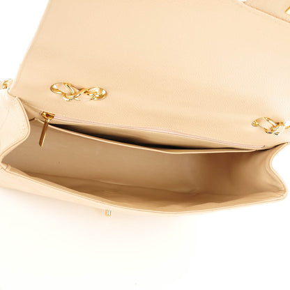 Chanel Caviar Quilted Jumbo Single Flap Beige Clair 5 of 8