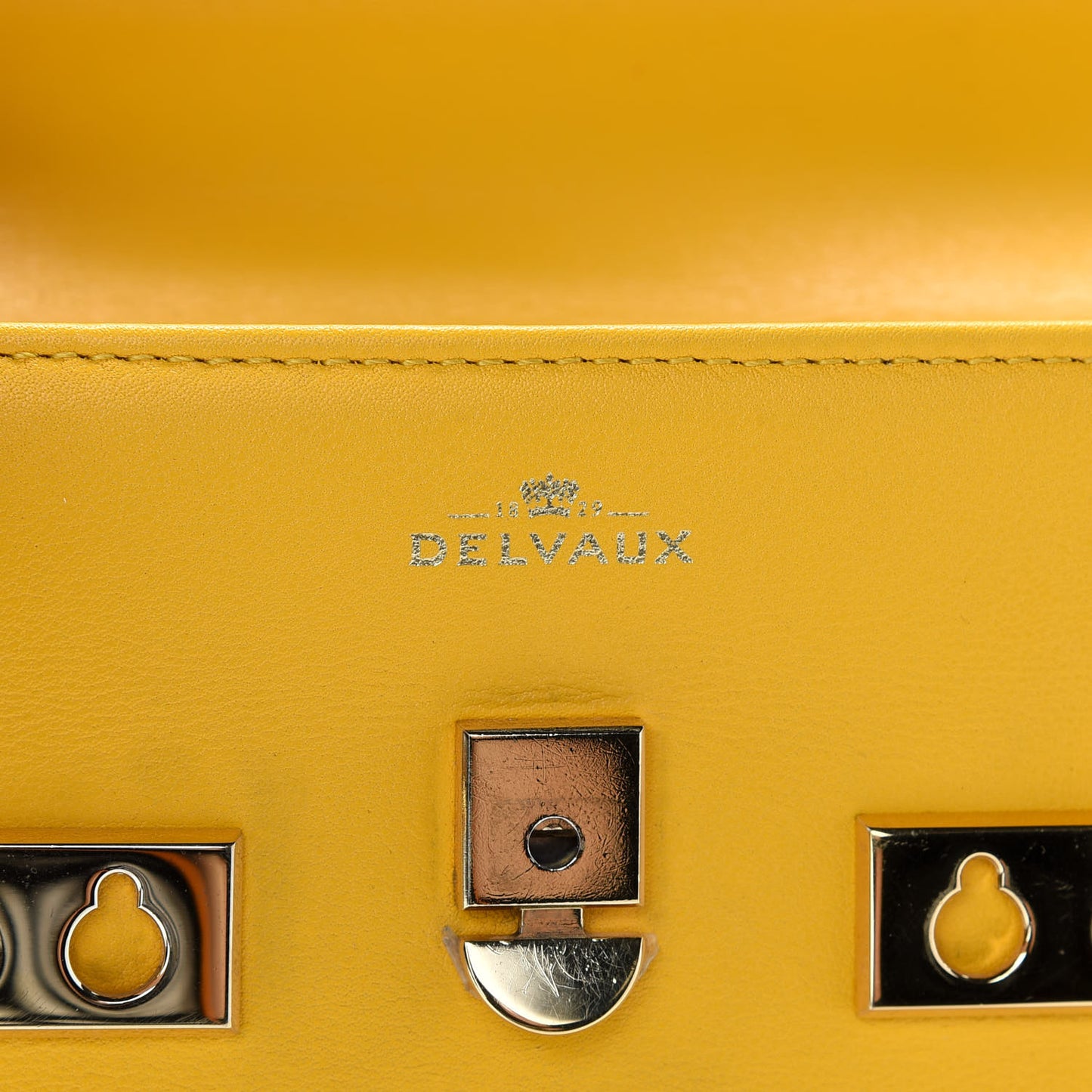 Smooth Calfskin Mini Tempete Satchel Yellow