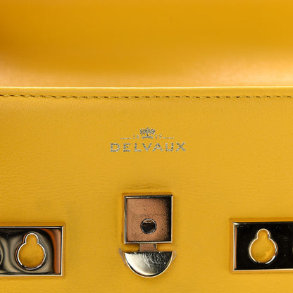 Delvaux Smooth Calfskin Mini Tempete Satchel Yellow 7 of 10
