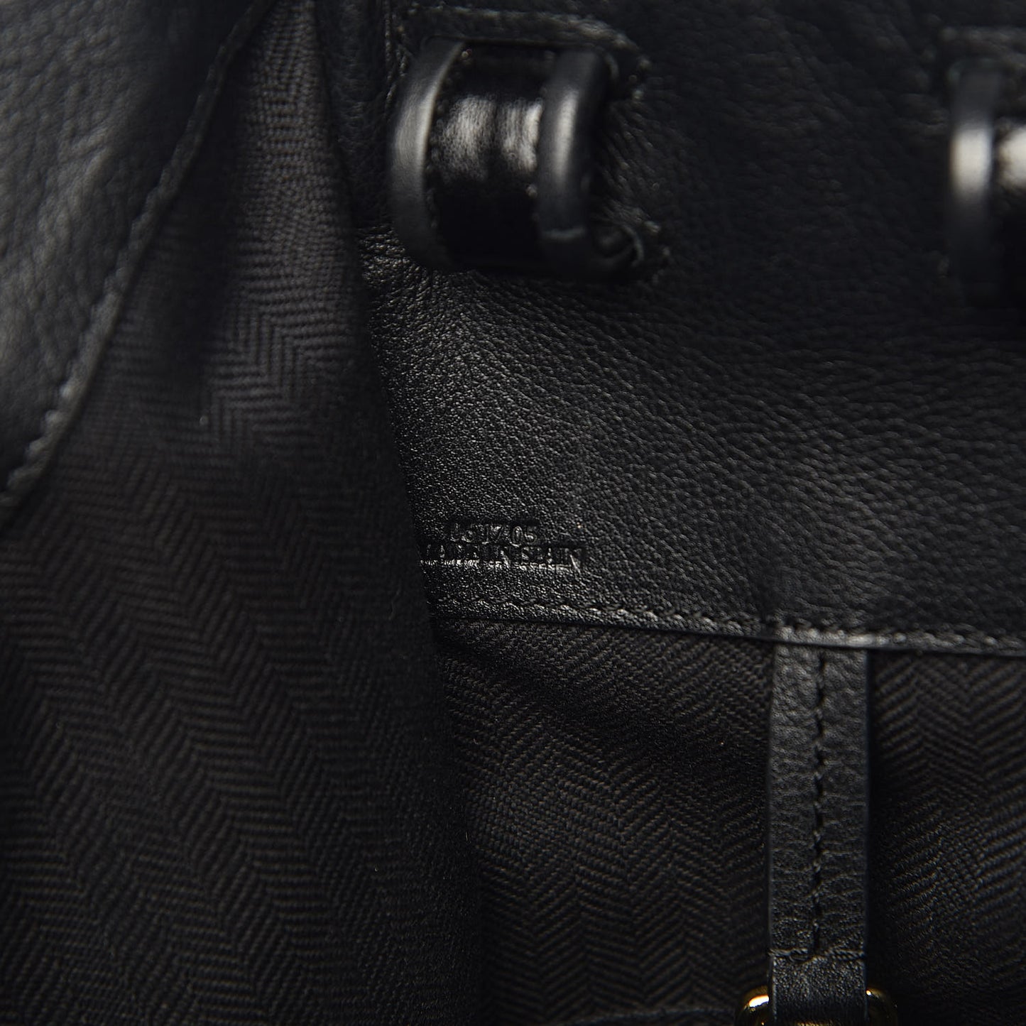 Calfskin Small Whipstitch Hammock Shoulder Bag Black