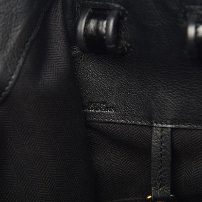 Loewe Calfskin Small Whipstitch Hammock Shoulder Bag Black 7 of 10