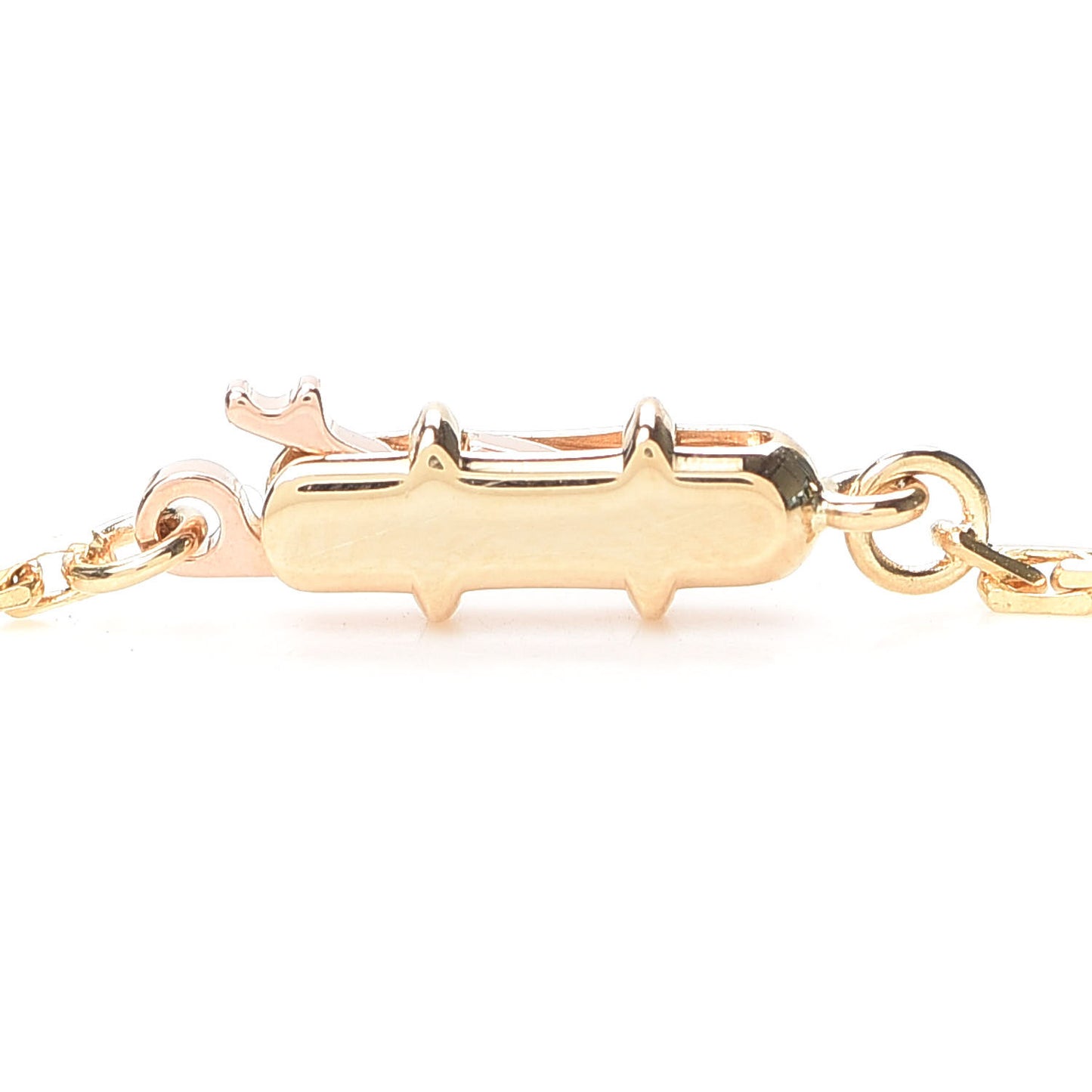 18K Yellow Gold Diamond LOVE Paved Necklace
