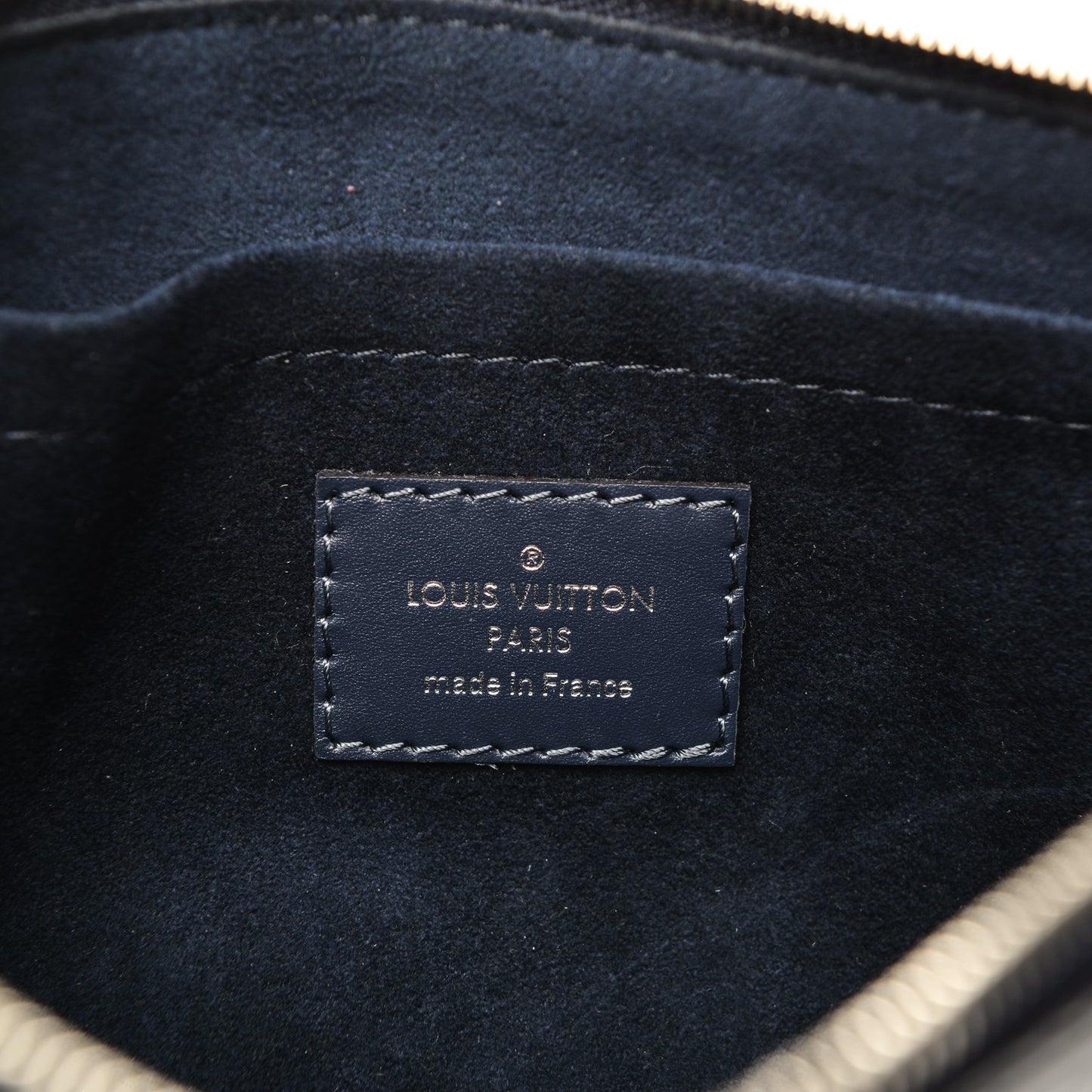 Epi Neverfull Pochette MM GM Indigo