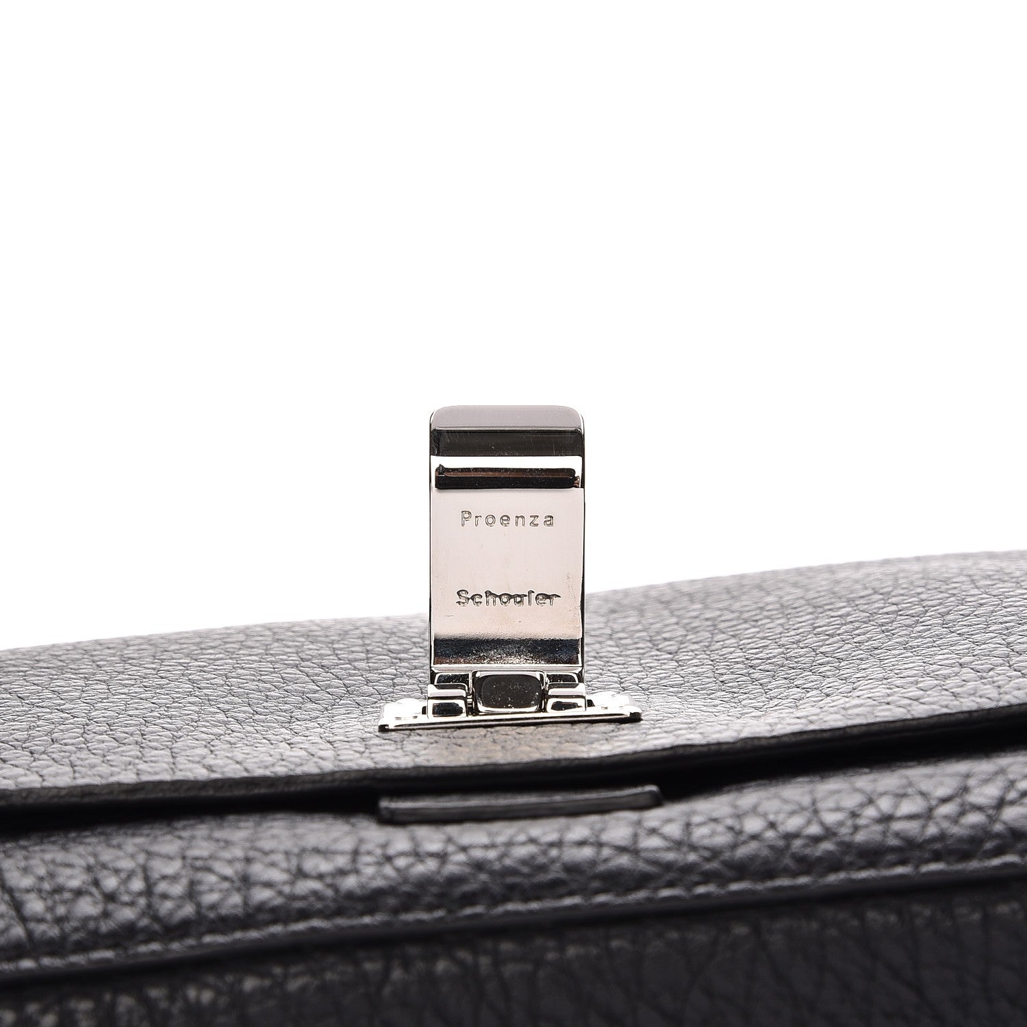 Proenza Schouler Pebbled Calfskin Small Courier Black 9 of 11