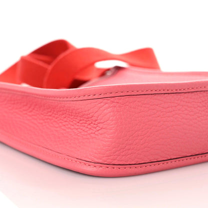 Hermes Taurillon Clemence Amazone Evelyne TPM Rose Azalee Rouge Pivoine 5 of 10