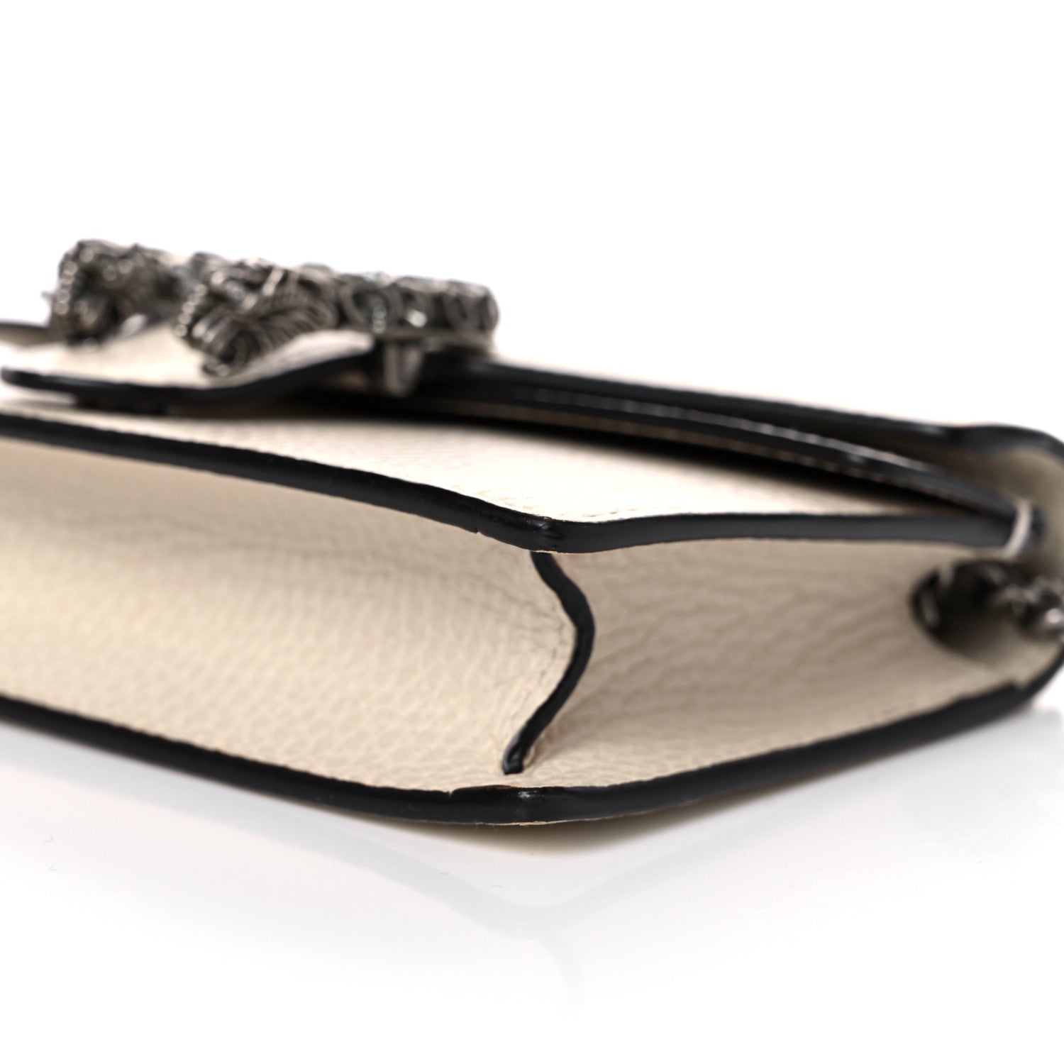 Gucci Dollar Calfskin Crystal Super Mini Dionysus Shoulder Bag Mystic White Black Diamond 8 of 14