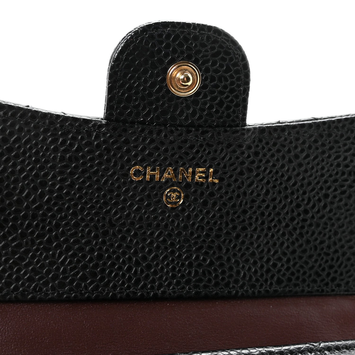 Chanel Caviar Quilted Compact Flap Wallet Black 6 of 9