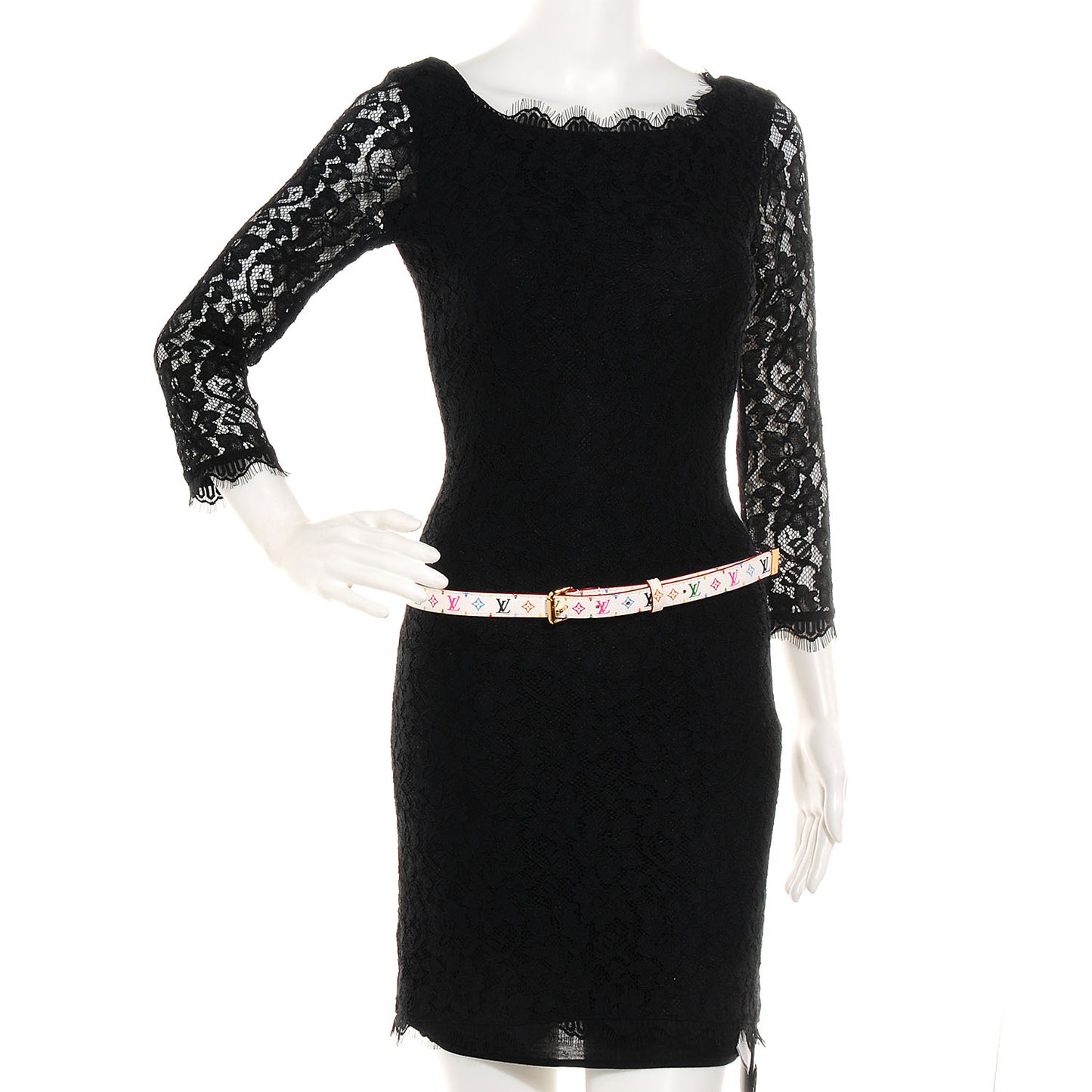 Monogram Multicolor Belt 90 36 White