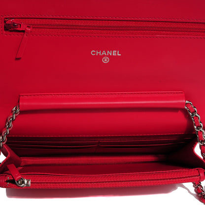 Chanel Caviar Timeless CC Wallet on Chain WOC Pink 8 of 9