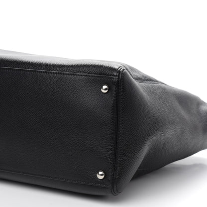 Chanel Calfskin Cerf Executive Shopper Tote Black 8 of 8