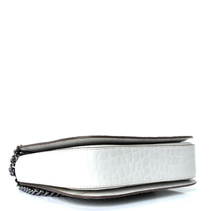 Stella McCartney Embossed Crocodile Effect Medium Falabella Box Shoulder Bag Ivory 3 of 4