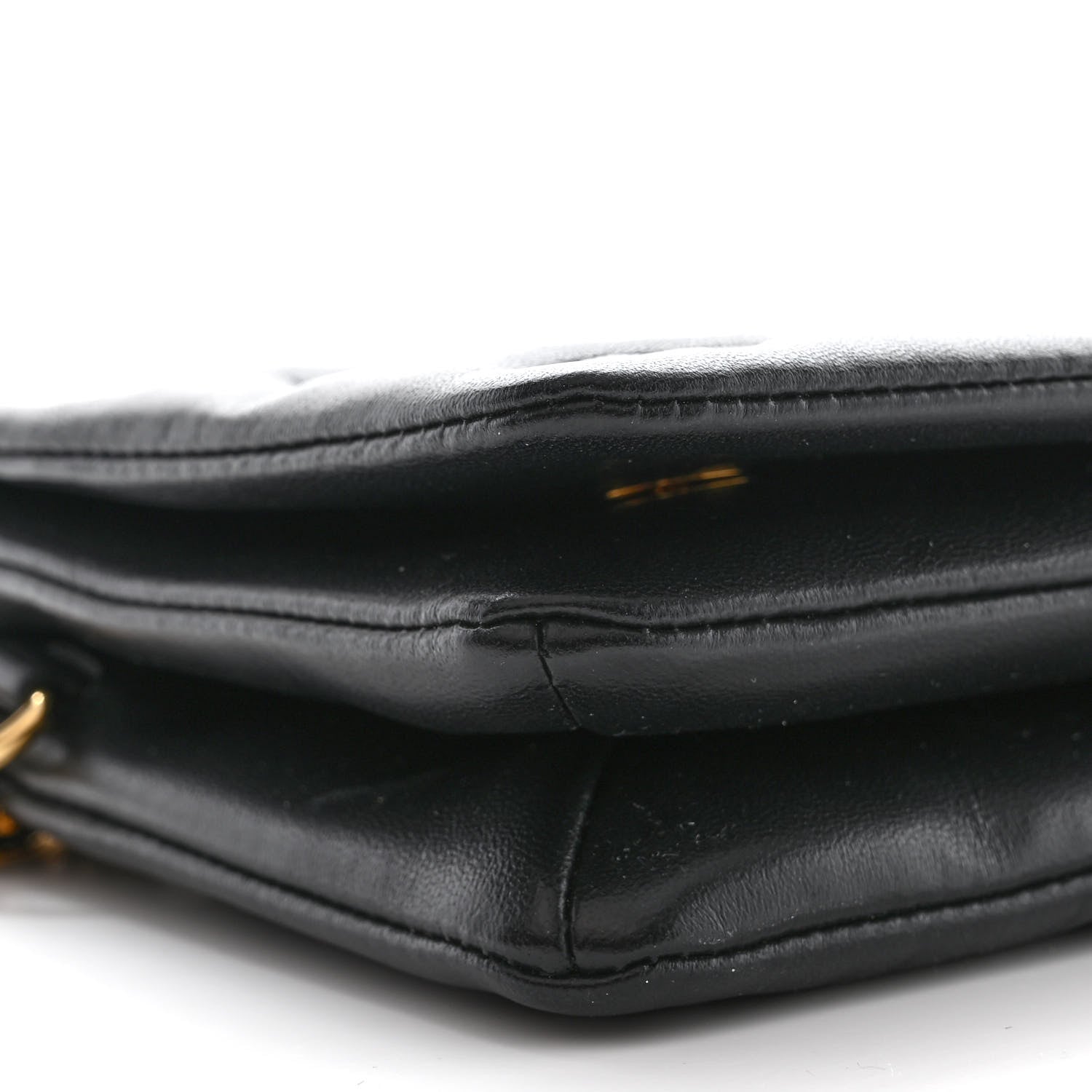 Louis Vuitton Lambskin Embossed Monogram Pochette Coussin Black 8 of 10
