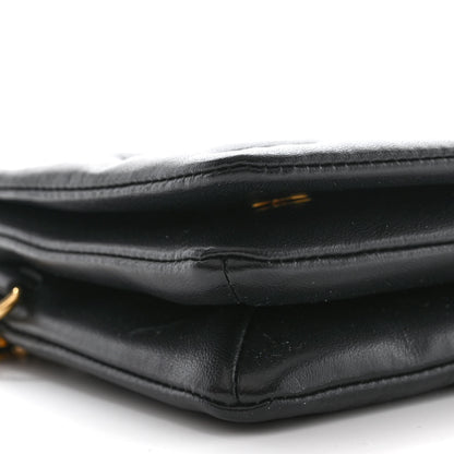Louis Vuitton Lambskin Embossed Monogram Pochette Coussin Black 8 of 10