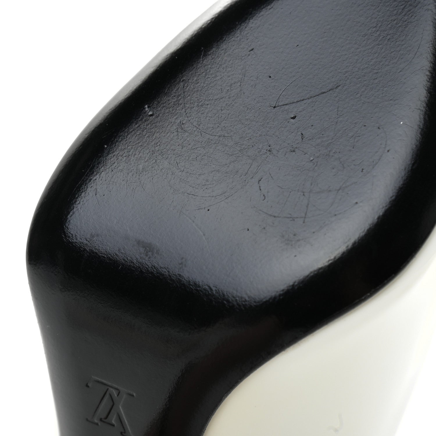 Louis Vuitton Monogram Patent Call Back Pumps 36 White 12 of 12