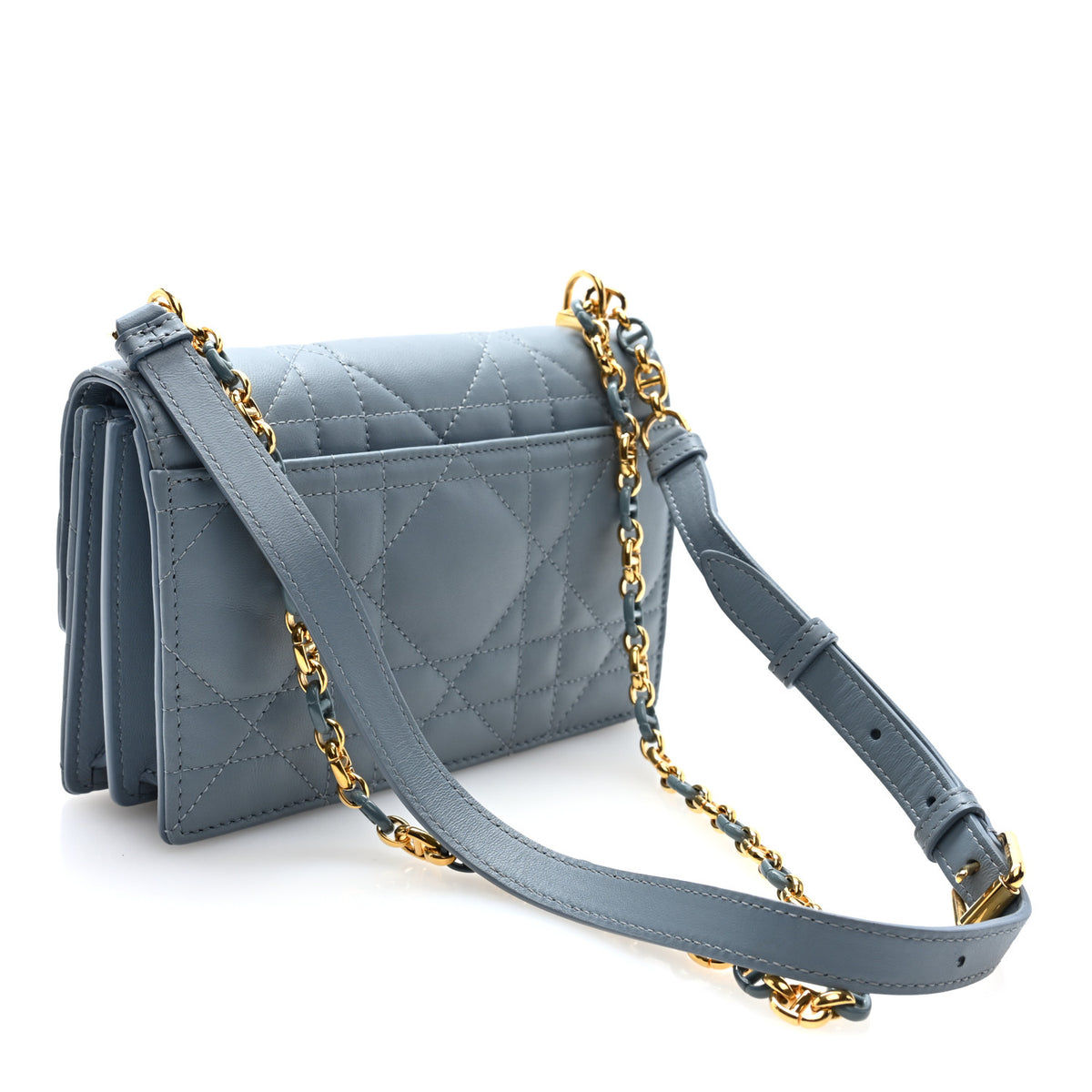 Lambskin Cannage Mini Miss Caro Bag Cloud Blue
