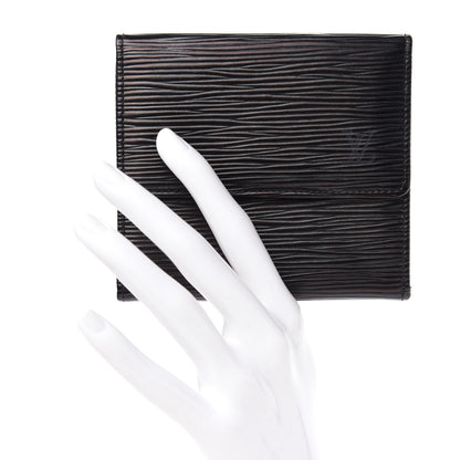 Louis Vuitton Epi Elise Wallet Black 2 of 9