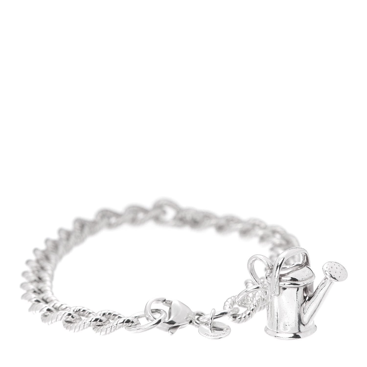 Tiffany Sterling Silver Watering Can Charm Bracelet 1 of 7