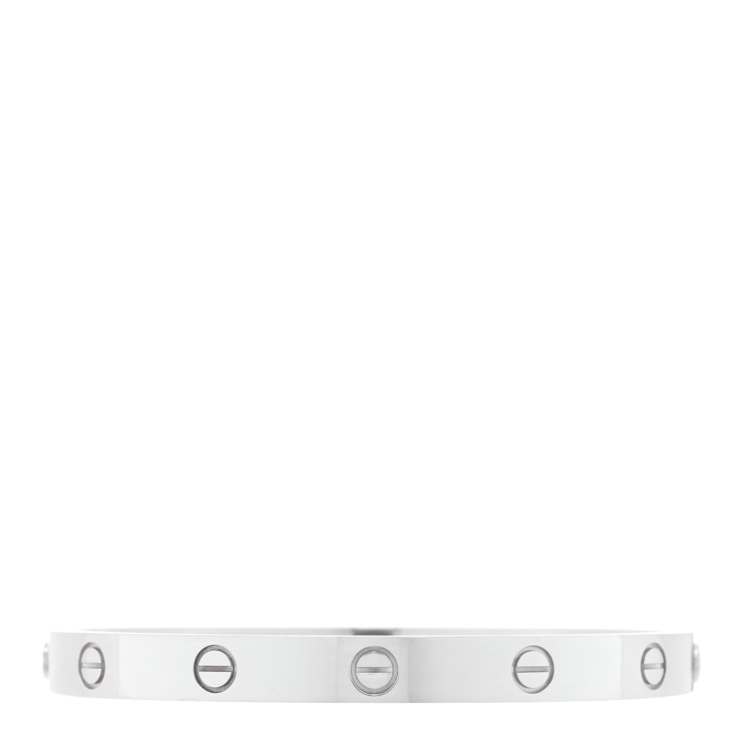 Cartier 18K White Gold LOVE Bracelet 18 1 of 5