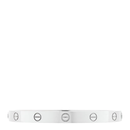 Cartier 18K White Gold LOVE Bracelet 18 1 of 5