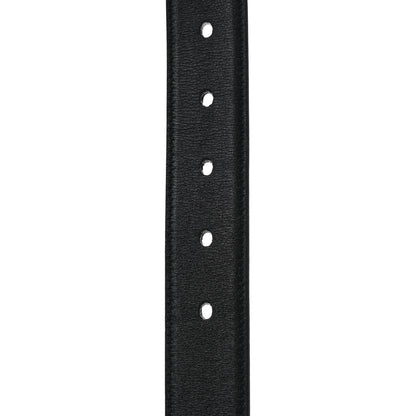 Saint Laurent Smooth Calfskin Monogram Square Buckle Belt 90 36 Black 4 of 5