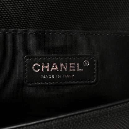 Chanel Canvas Quilted Medium Fluo Boy Flap Black Grey Yellow 6 of 11