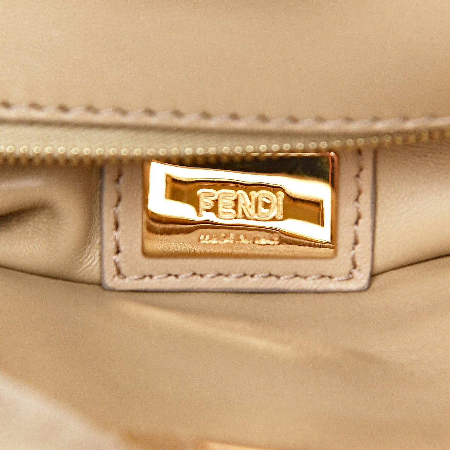 Suede Shiny Nappa Mini Pocket Peekaboo Iconic Satchel Nude Equatore