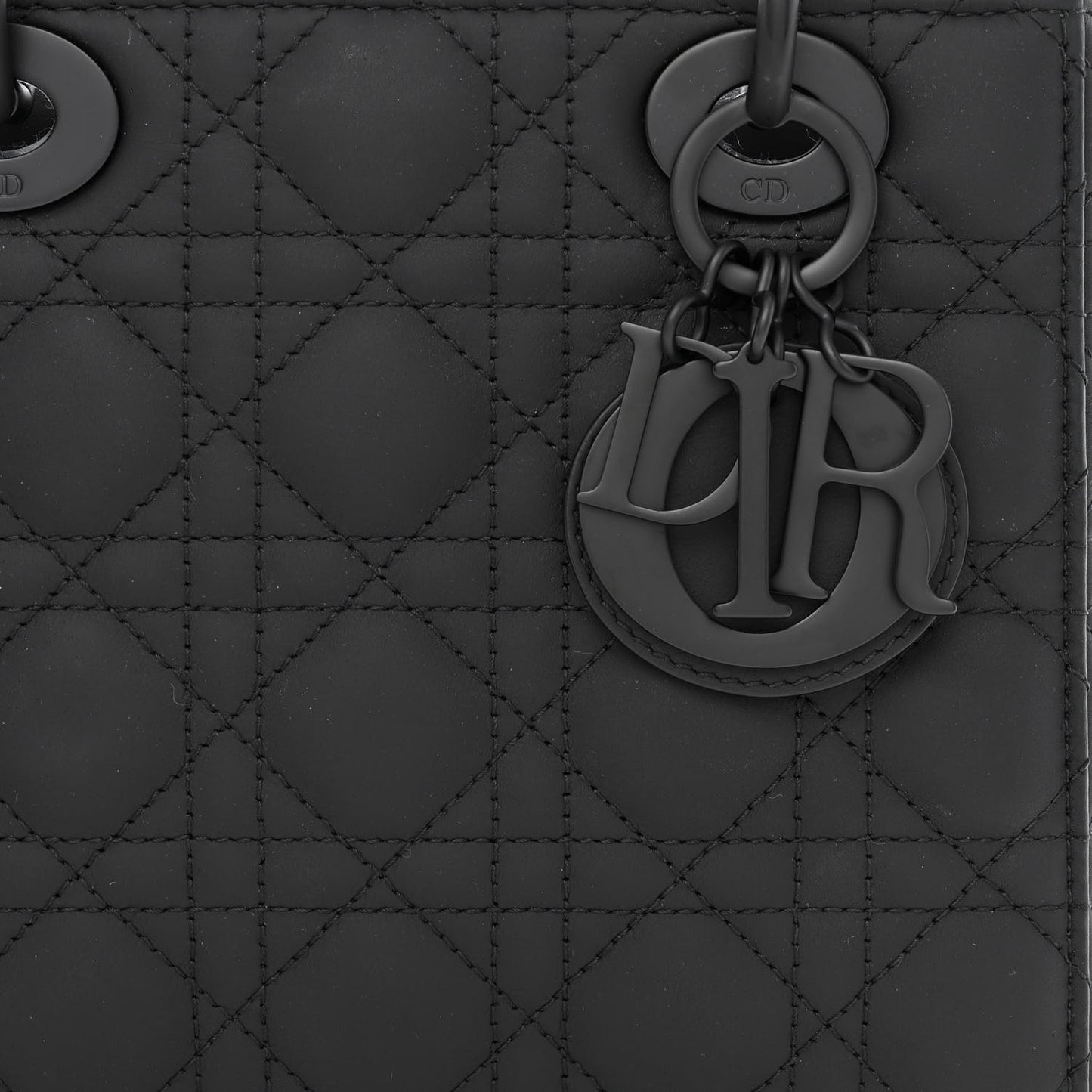 Ultra Matte Calfskin Cannage Small My ABCDior Lady Dior Black