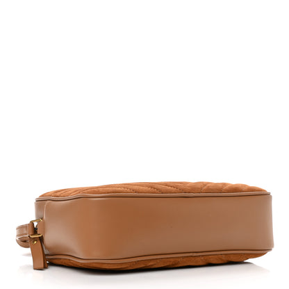 Saint Laurent Suede Matelasse Monogram Lou Camera Bag Cinnamon 4 of 10