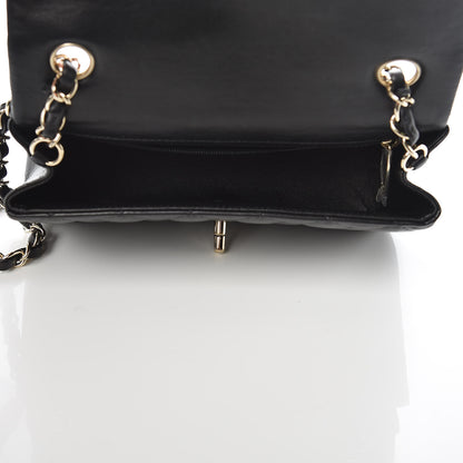 Chanel Lambskin Quilted Mini Rectangular Flap Black 5 of 10