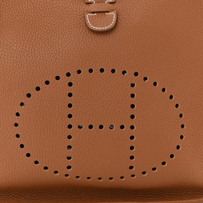 Hermes Taurillon Clemence Evelyne III PM Gold 8 of 10