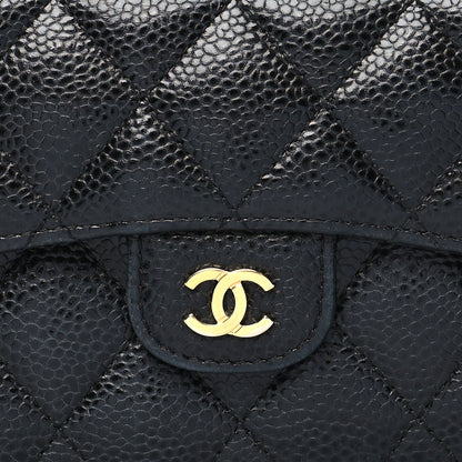 Chanel Caviar Quilted Compact Flap Wallet Black 9 of 12