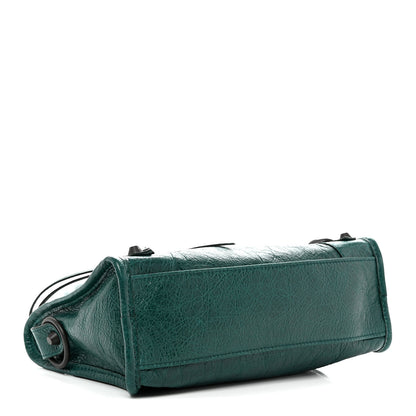 Balenciaga Agneau Arena Classic Hardware Le City Mini Dark Emerald 4 of 10